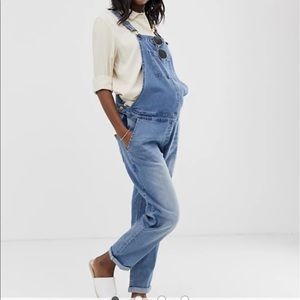 ASOS maternity denim overalls